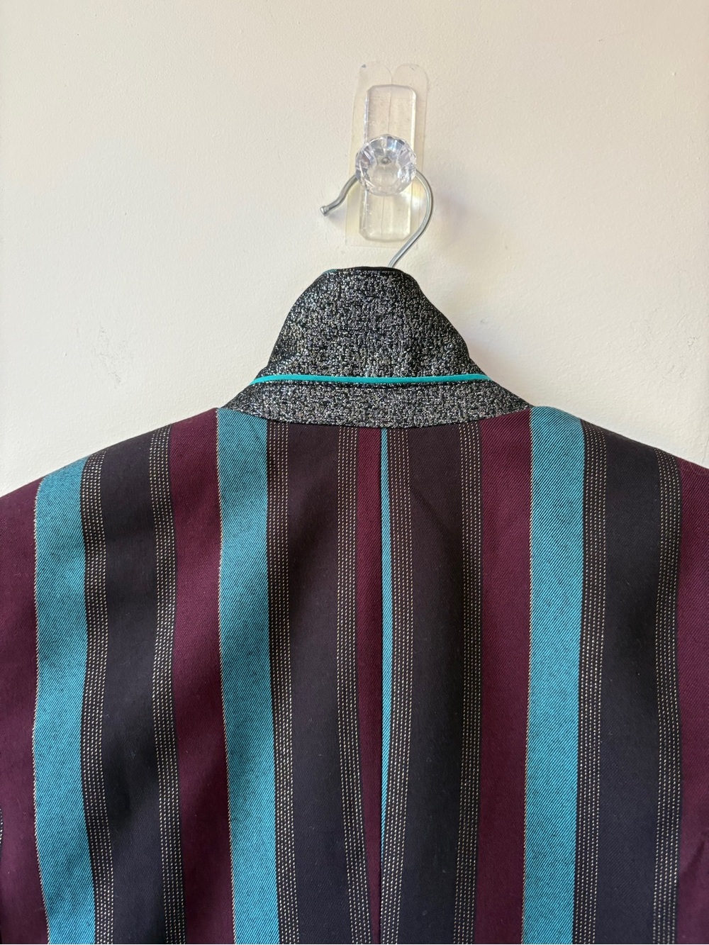 Scotch & Soda Metallic Striped Double-Breasted Blazer - Picture 11 of 16